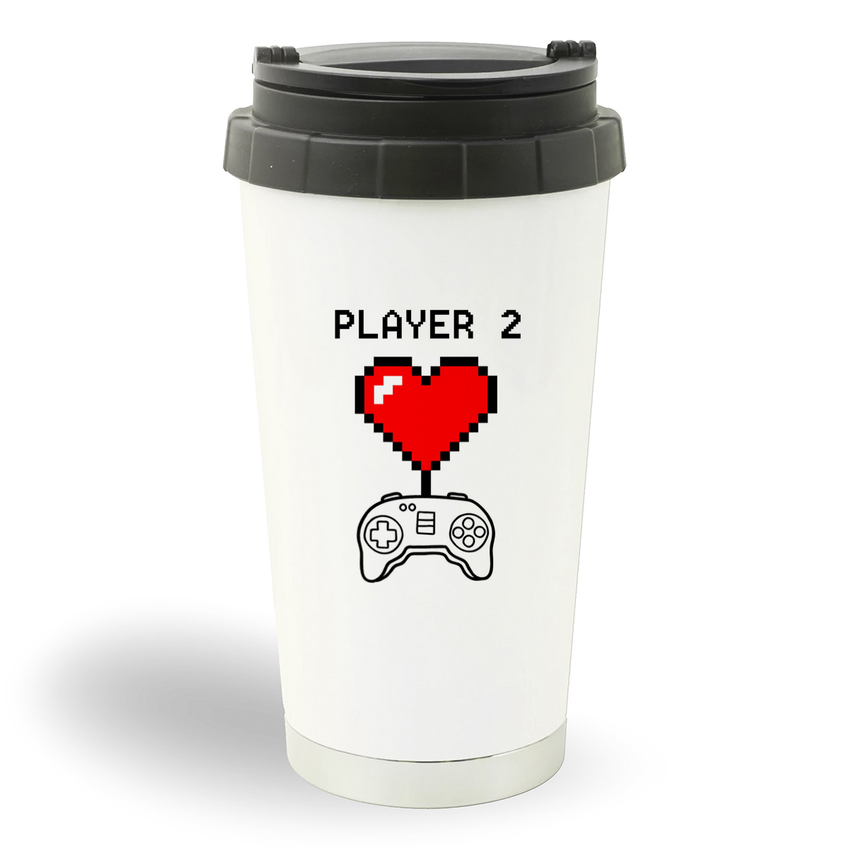 

Термостакан белый CoolPodarok player 2