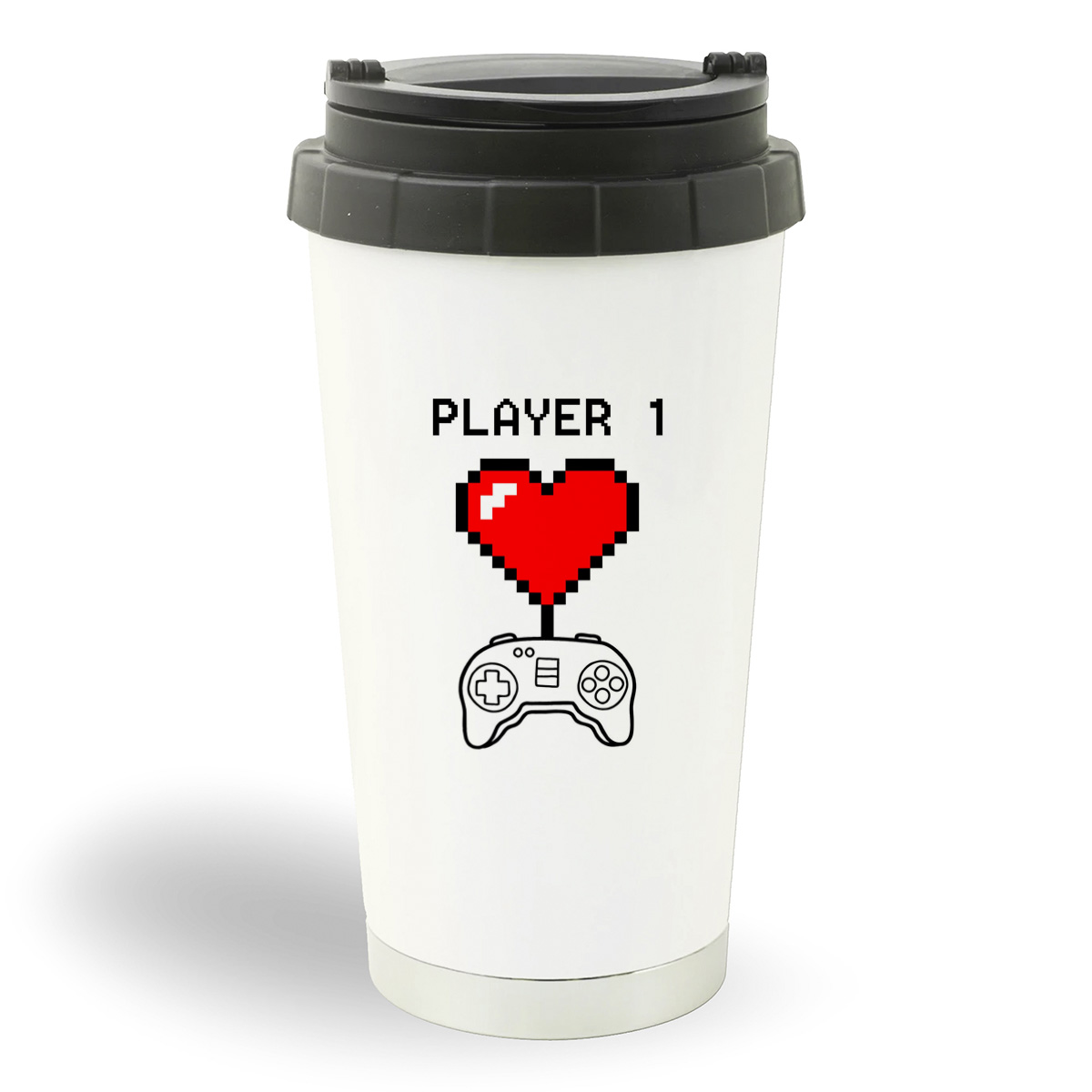 

Термостакан белый CoolPodarok player 1