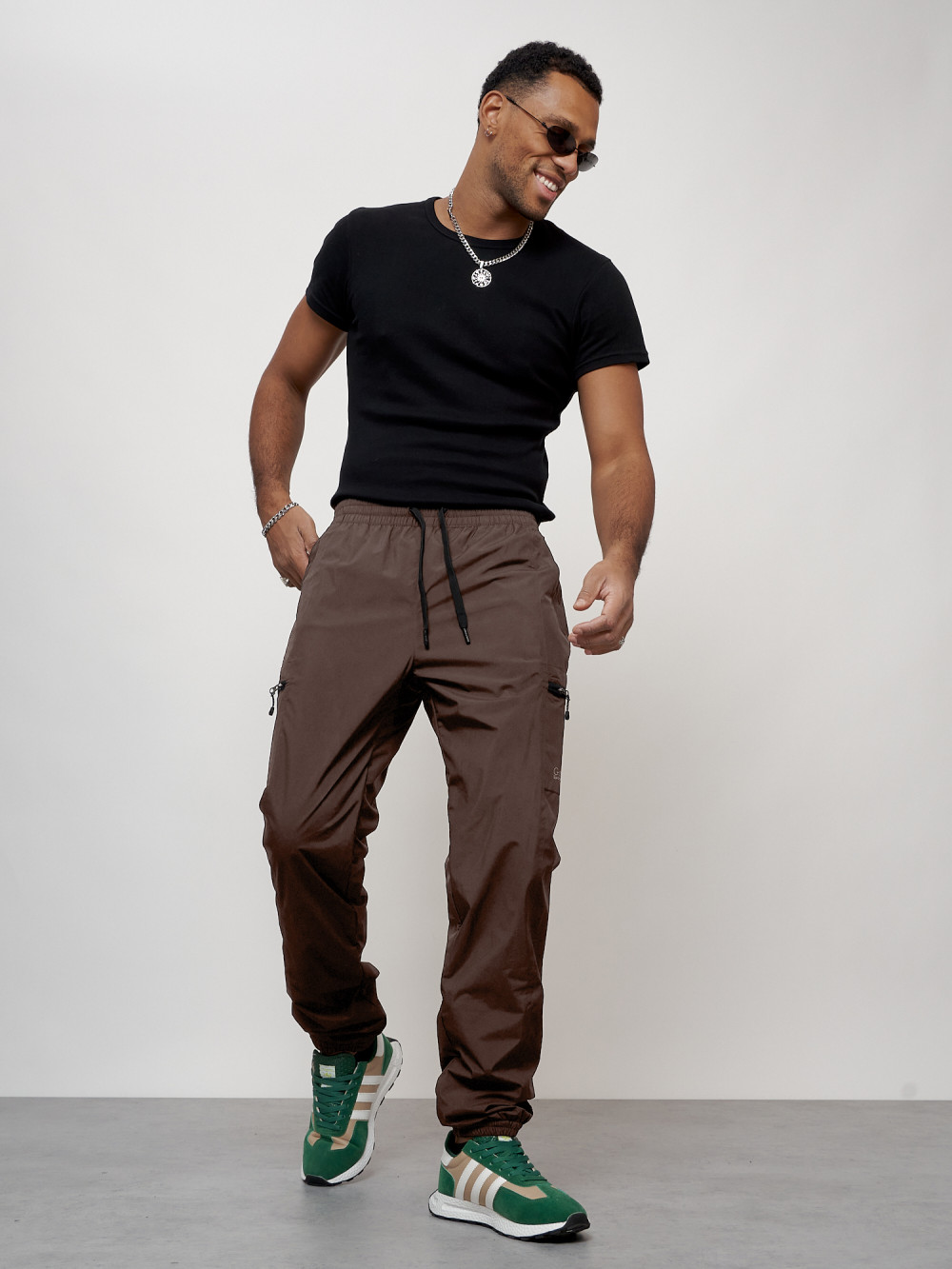 Спортивные брюки мужские MTFORCE 21135 коричневые L