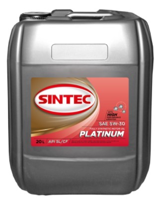 Масло Sintec  5/30 платинум SL/CF синтетическое  20 л