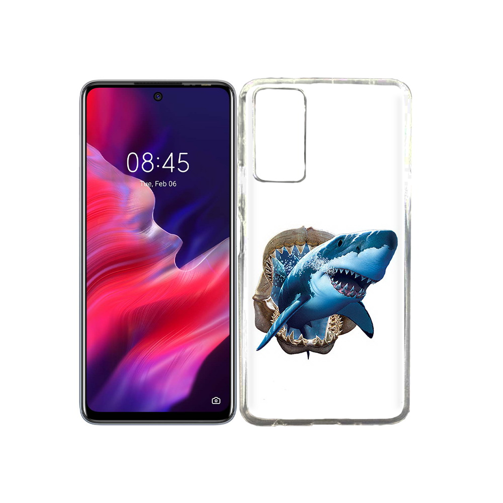 

Чехол MyPads Tocco для Tecno Pova 2 челюсти, Прозрачный, Tocco