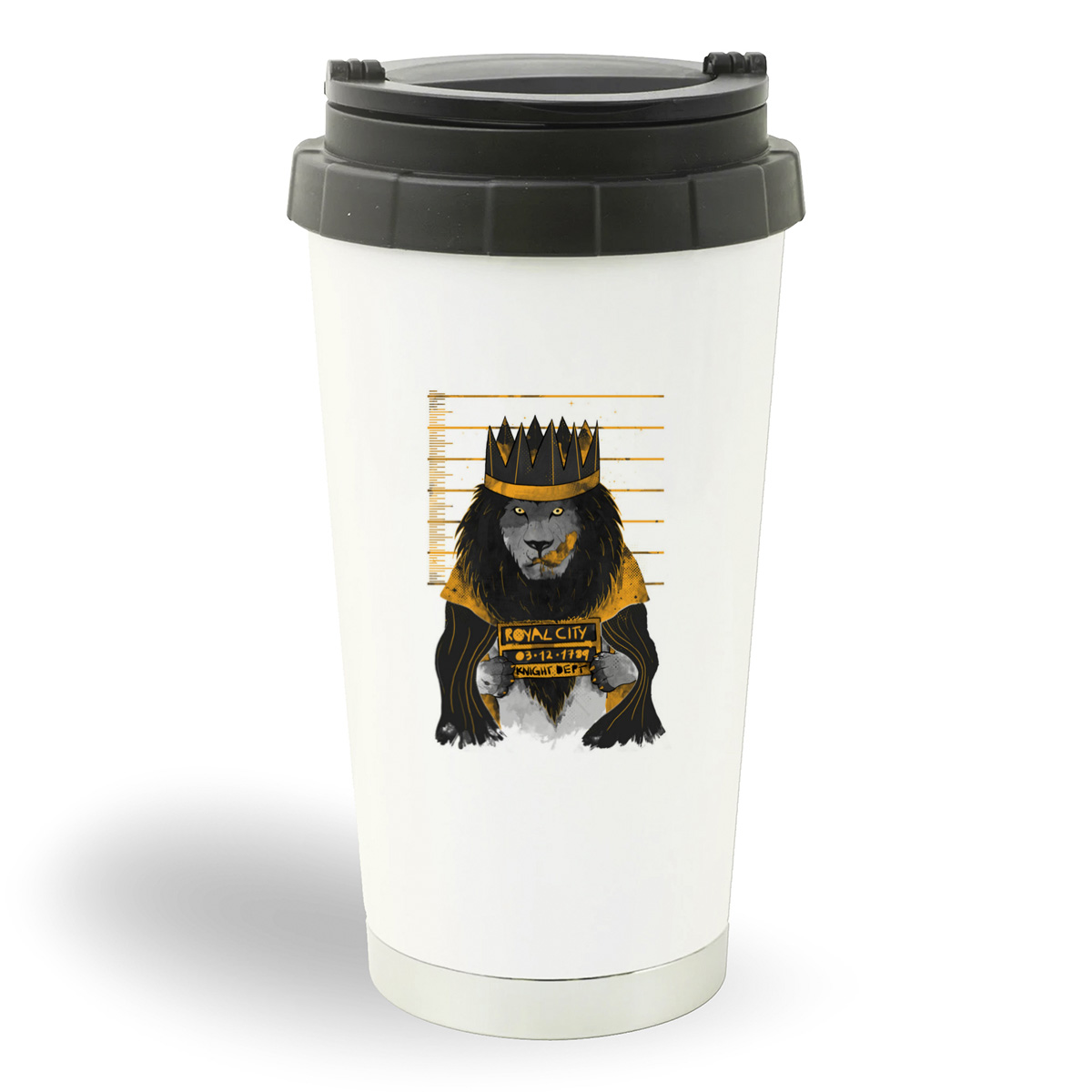 

Термостакан белый CoolPodarok Король лев. Royal city