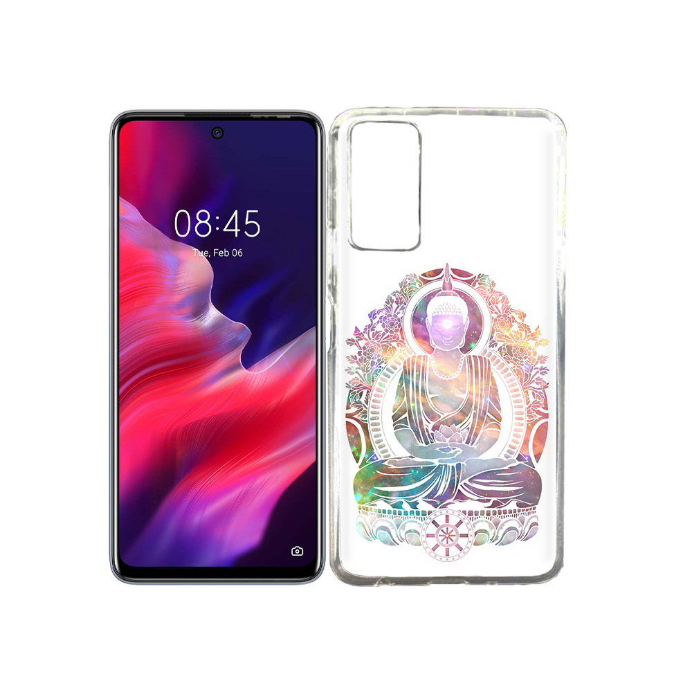 

Чехол MyPads Tocco для Tecno Pova 2 умный мужчина абстракция, Прозрачный, Tocco