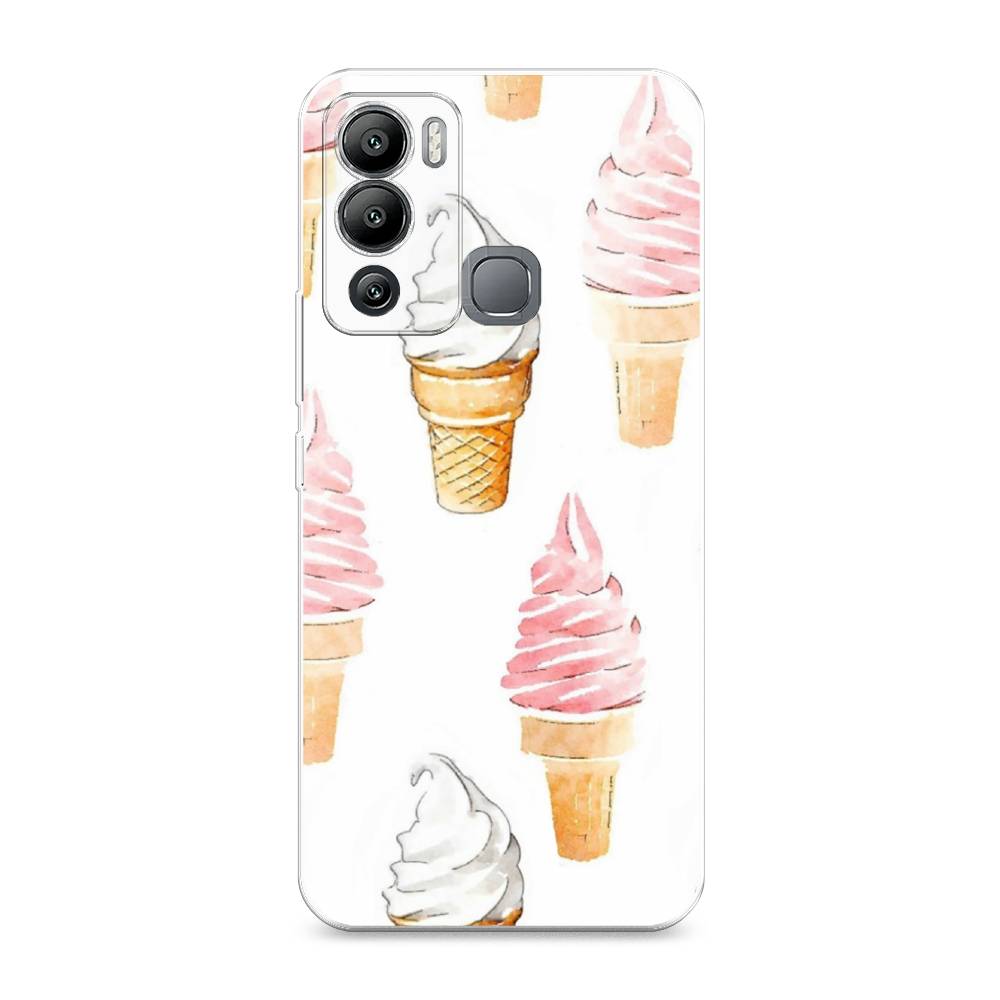 

Чехол Awog на Infinix Hot 12i "Нарисованное мороженое", Разноцветный, 3101250-10