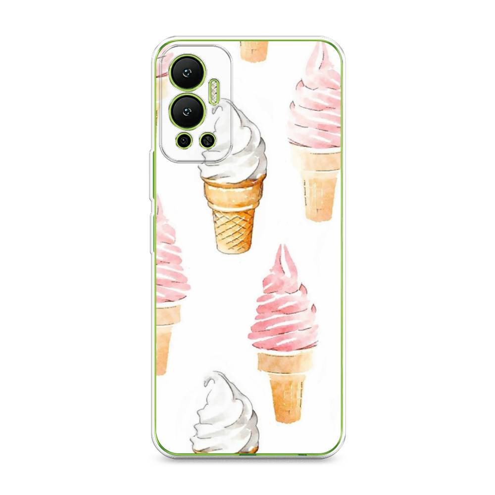

Чехол Awog на Infinix Hot 12 "Нарисованное мороженое", Разноцветный, 3101350-10