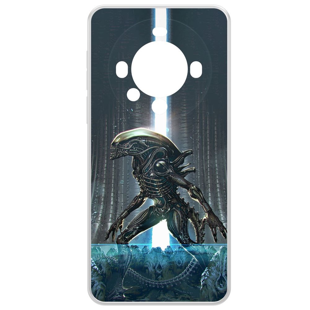 

Чехол-накладка Krutoff Clear Case Чужой. Тревога для Huawei Mate 60 Pro, Прозрачный