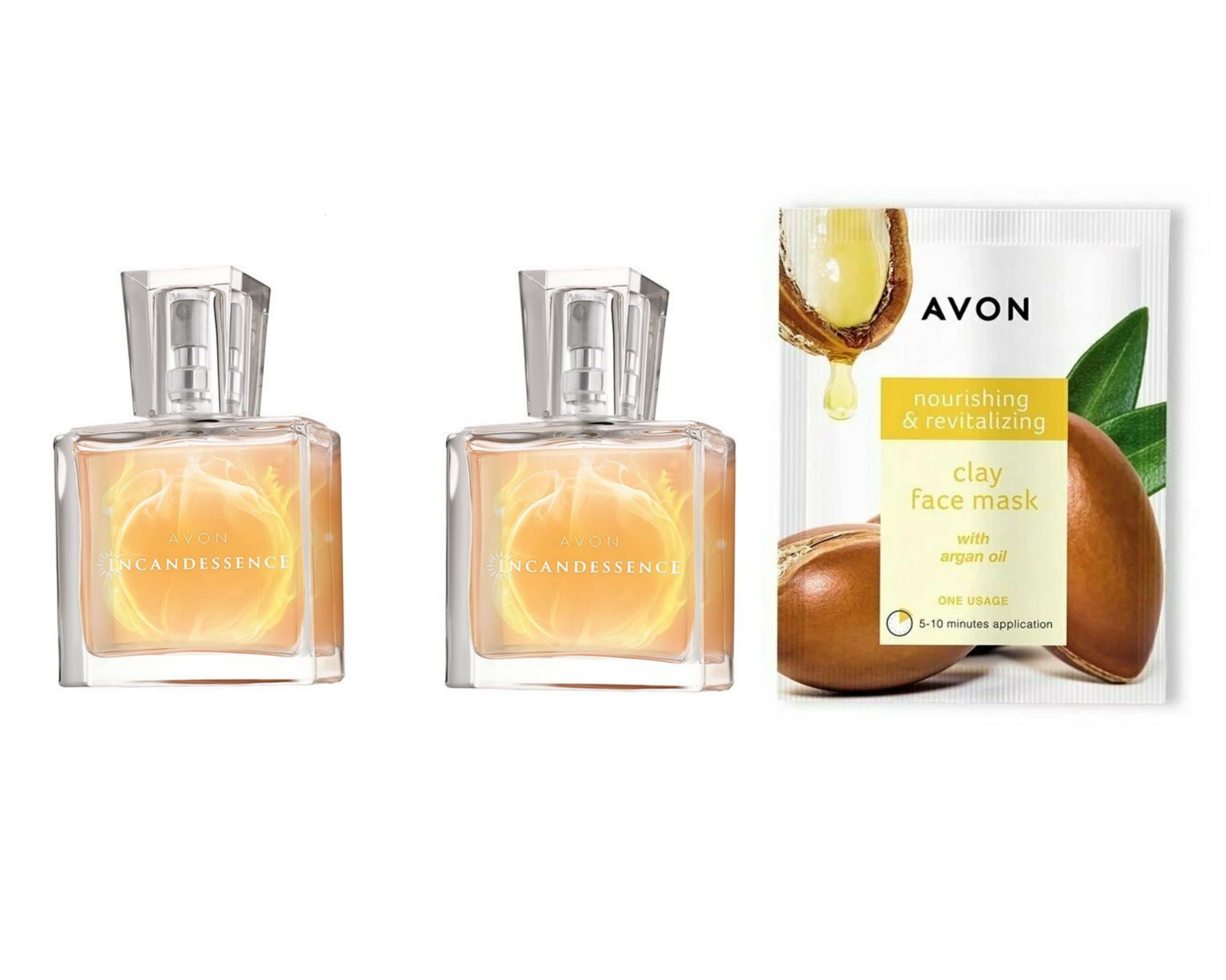 Набор Avon парфюмерная вода Incandessence 2шт 30мл и маска для лица 1770₽