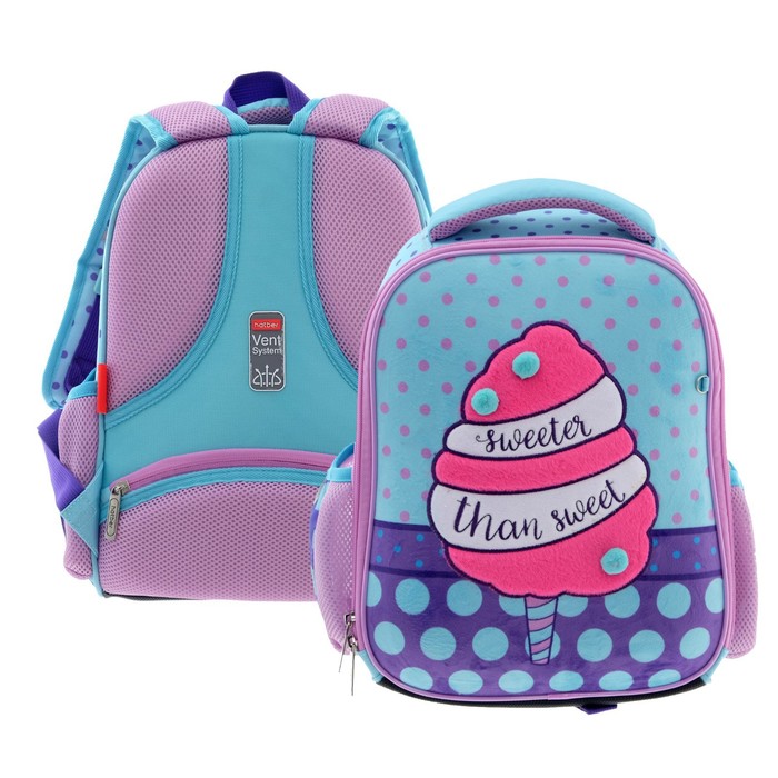 

Рюкзак каркасный Hatber Ergonomic Mini Sweets, 35 х 27 х 13 см, фиолетовый, голубой