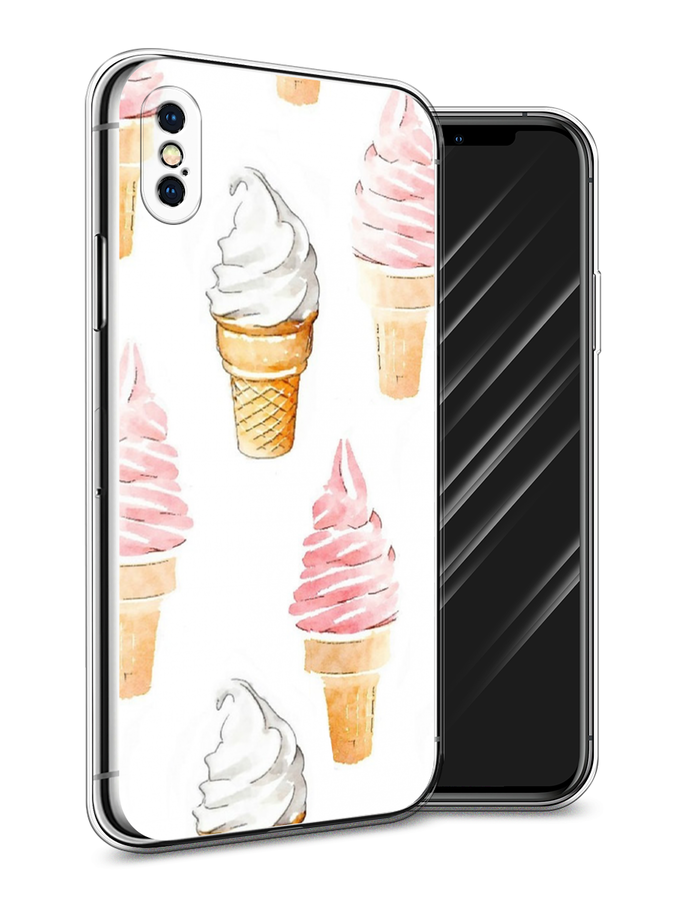 

Чехол Awog на Apple iPhone XS Max (10S Max) Нарисованное мороженое", Разноцветный, 11950-10