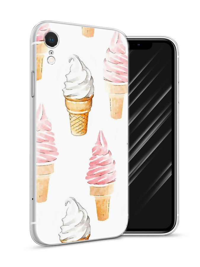 

Чехол Awog на Apple iPhone XR (10R) / Айфон XR (10R) "Нарисованное мороженое", Разноцветный, 12050-10