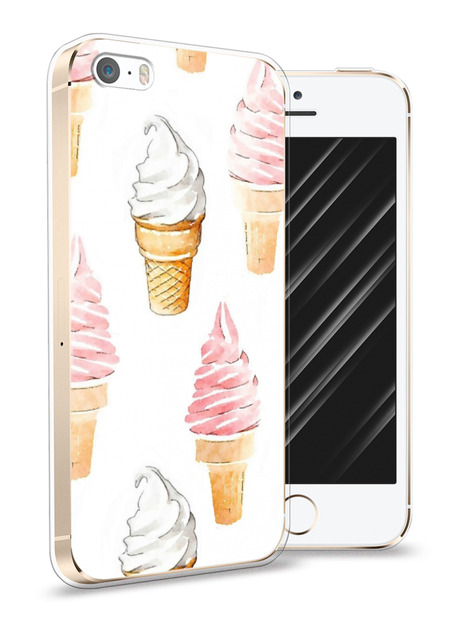 

Чехол Awog на Apple iPhone 5 / Айфон 5 "Нарисованное мороженое", Разноцветный, 10350-10