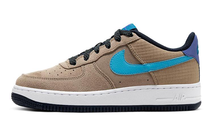 

Кеды унисекс Nike Air Force 1 Low GS коричневые 39 EU, Коричневый, Air Force 1 Low GS