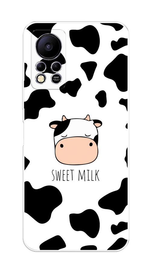 

Чехол на Infinix Hot 11S NFC "Sweet milk", Розовый;белый;черный, 3100950-1