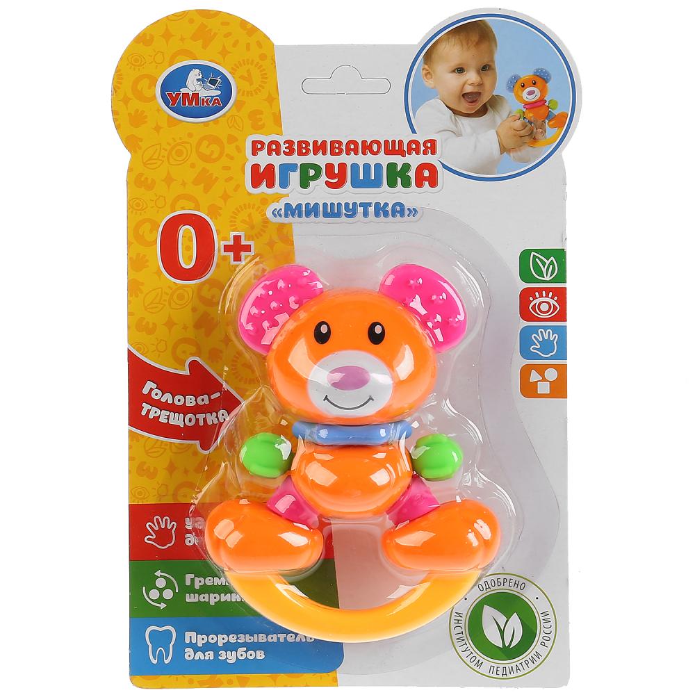 

Игрукшка Умка Развивающая погремушка Мишутка, с прорезывателем