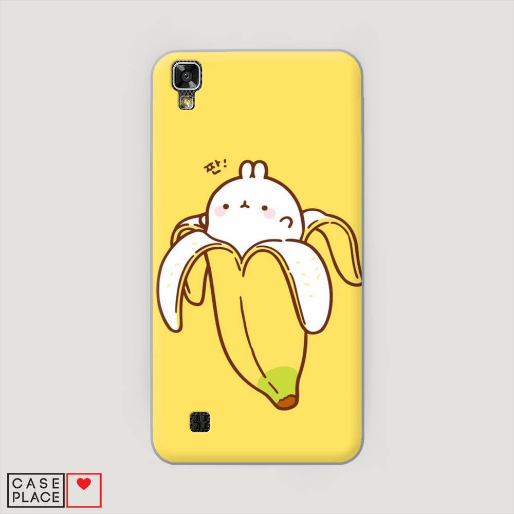 

Чехол Awog на LG X Power (K220DS) "Зайчик-бананчик", Желтый;белый, 82350-2
