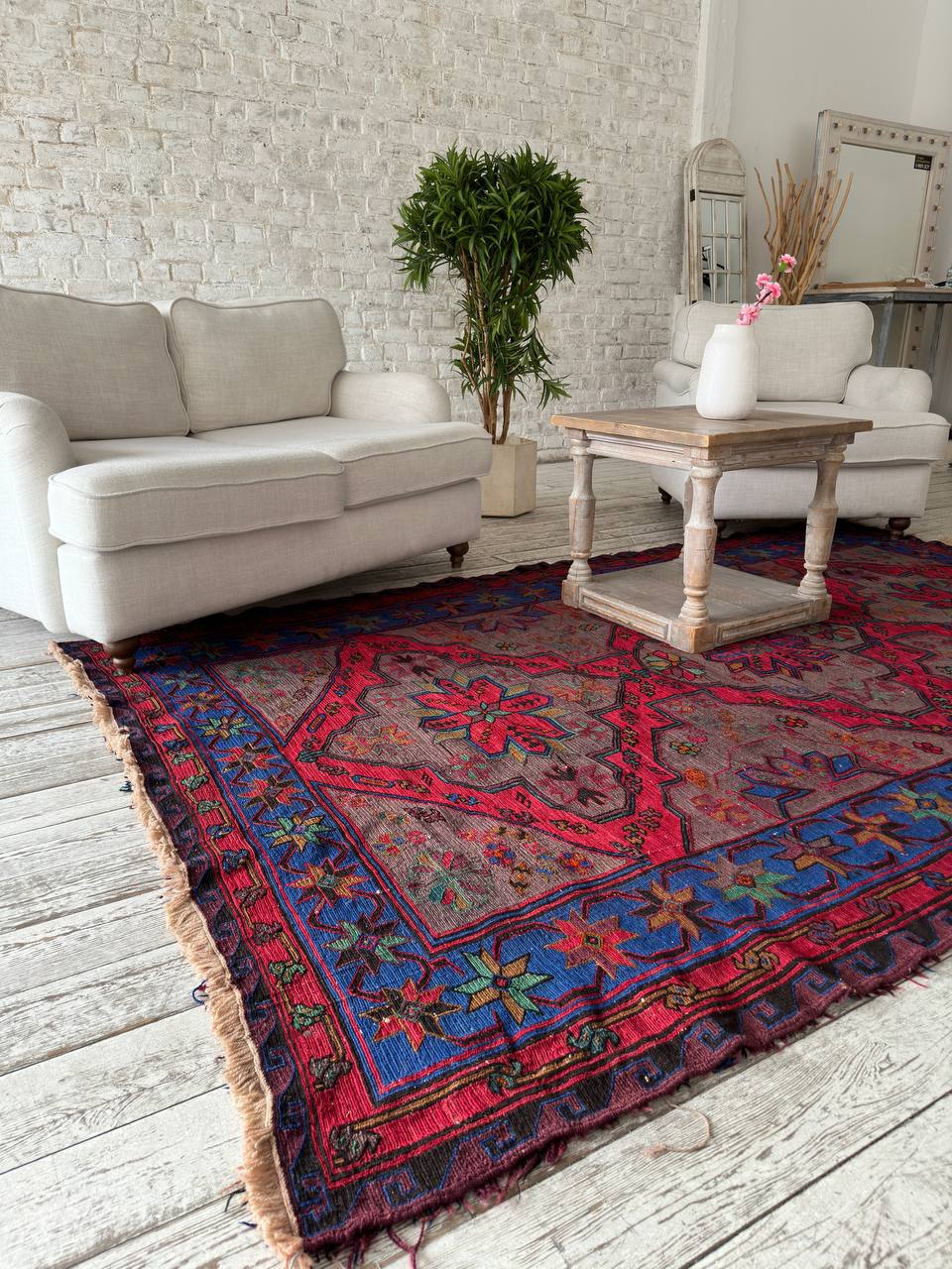 

Ковер The Rugs дагестанский винтажный S98, Дагестанский