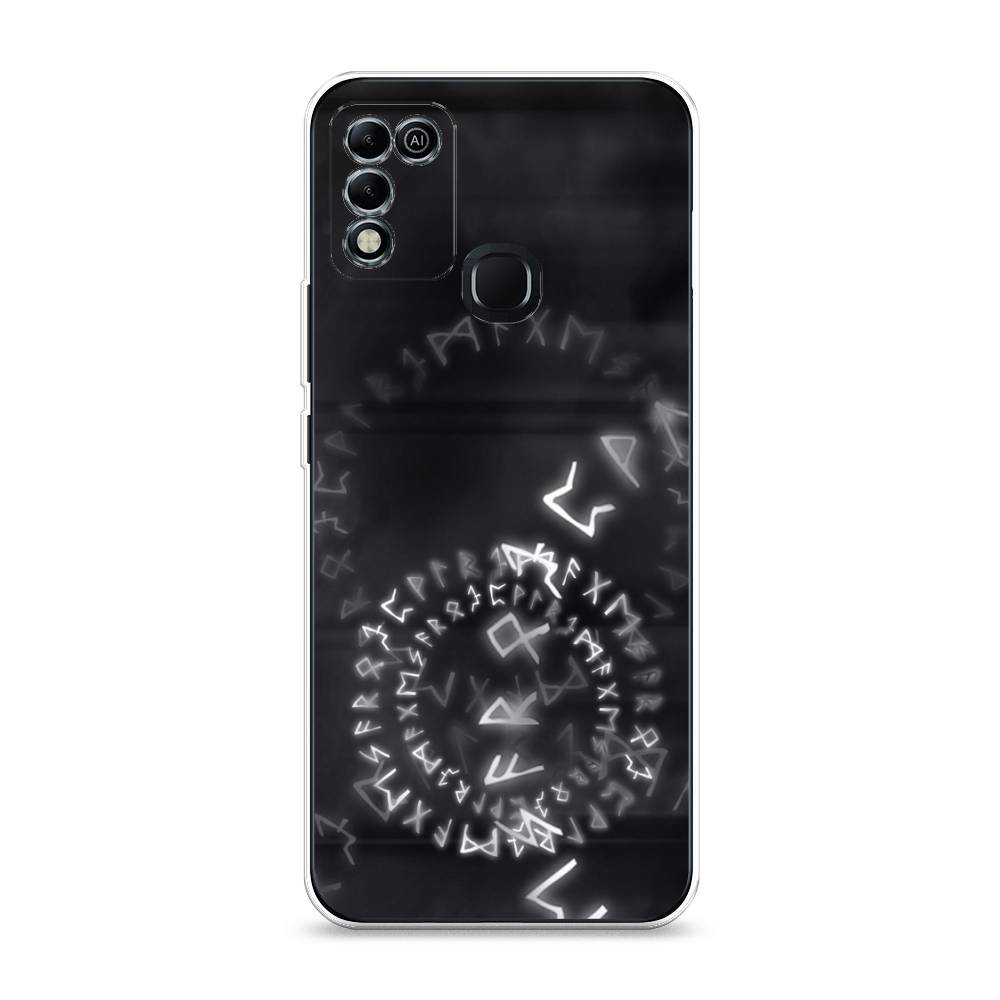 

Чехол для Infinix Hot 10 Play/11 Play "Руны", Серый;черный, 3100850-3