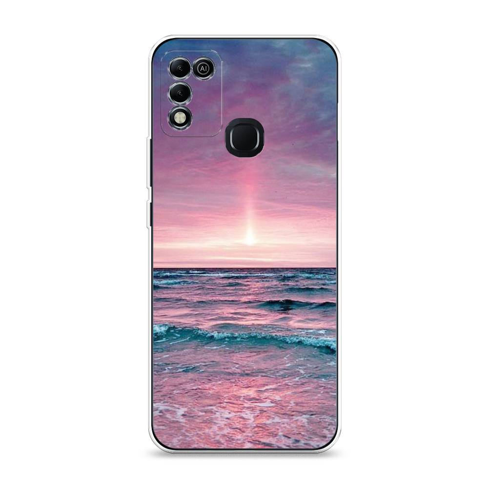 

Чехол для Infinix Hot 10 Play/11 Play "Восход 3", Розовый;голубой, 3100850-2