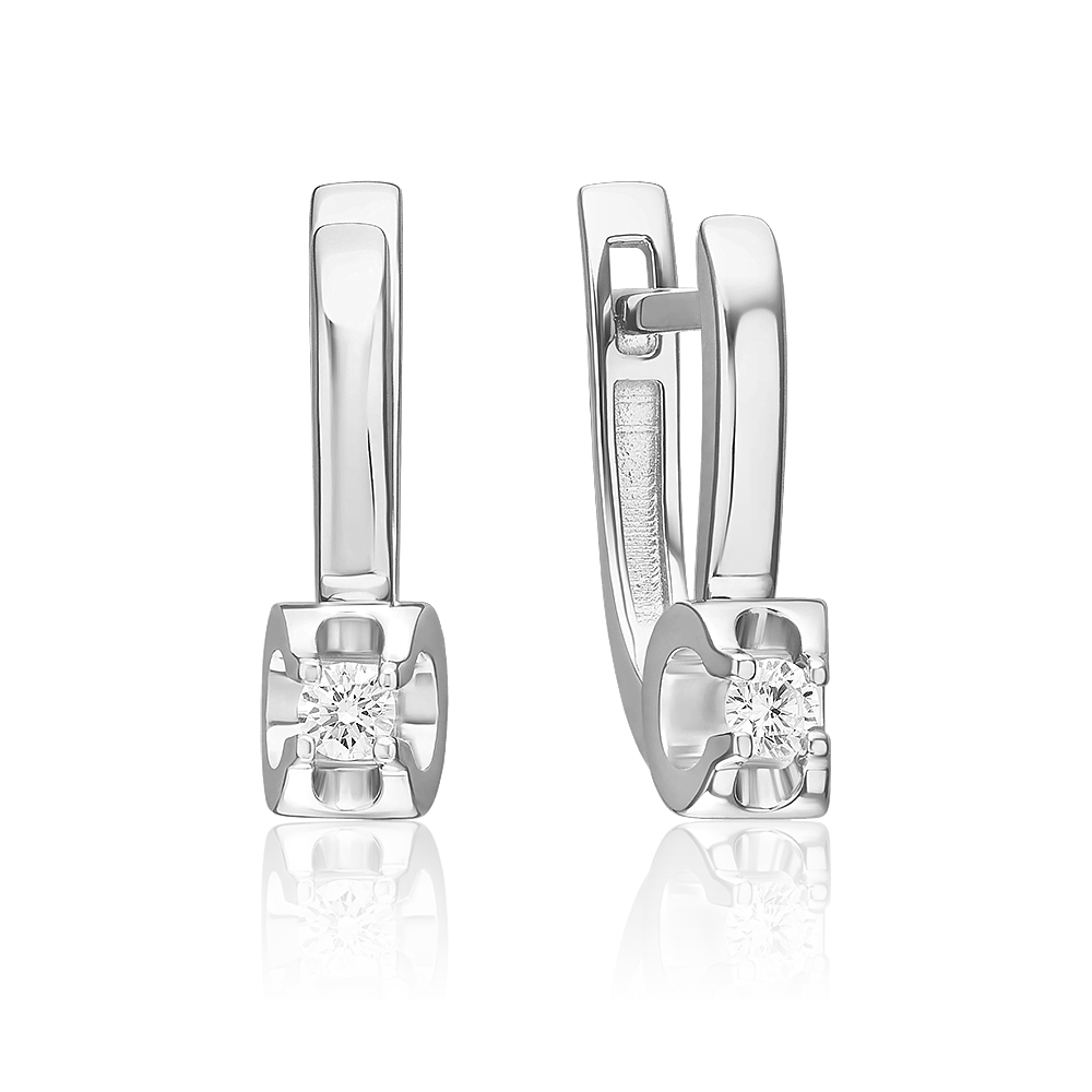 

Серьги из золота PLATINA jewelry 02-5330, бриллиант, 02-5330