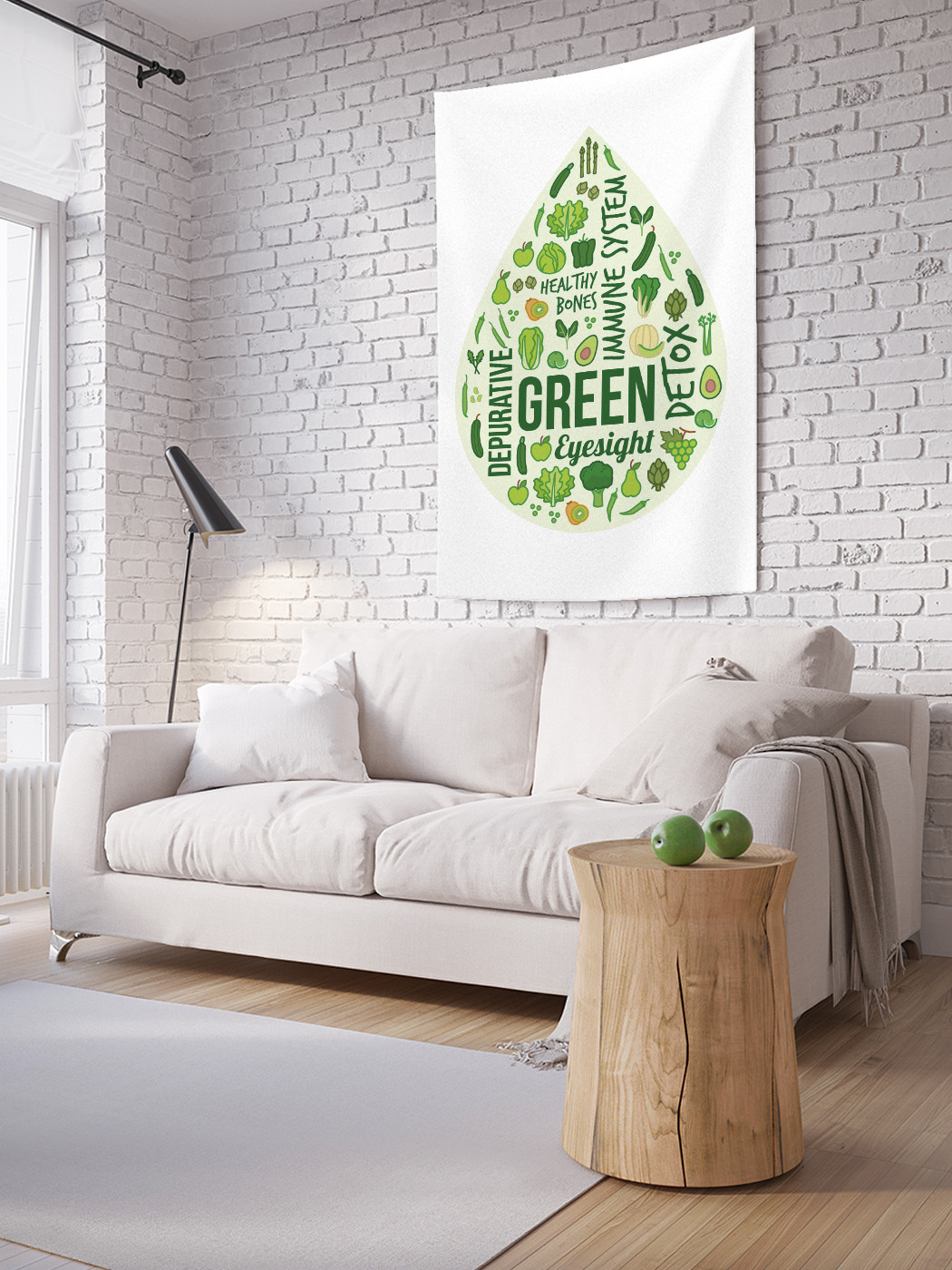 

Вертикальное фотопанно на стену JoyArty Стиль вегетарианца 150x200 см, Стиль вегетарианца