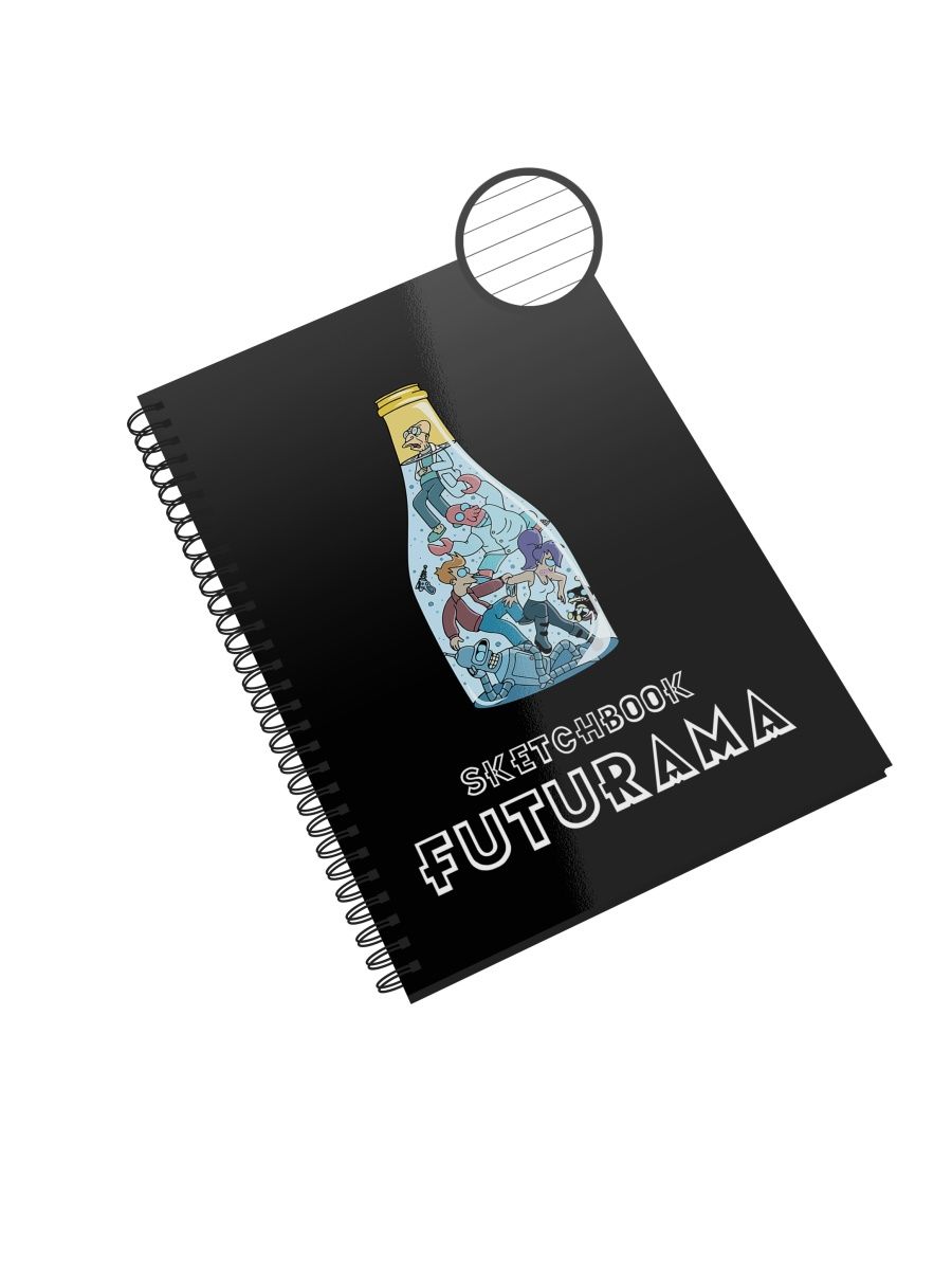

Блокнот Каждому Своё "Futurama/Футурама/Бендер/Фрай" NP-MUFT3-A5/3 A5 48л в линейку, NP-MUFT3-A5/3