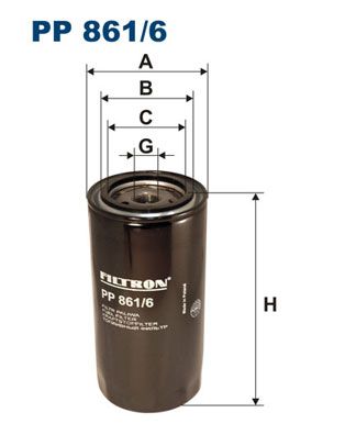 

Фильтр топливный FILTRON PP861/6