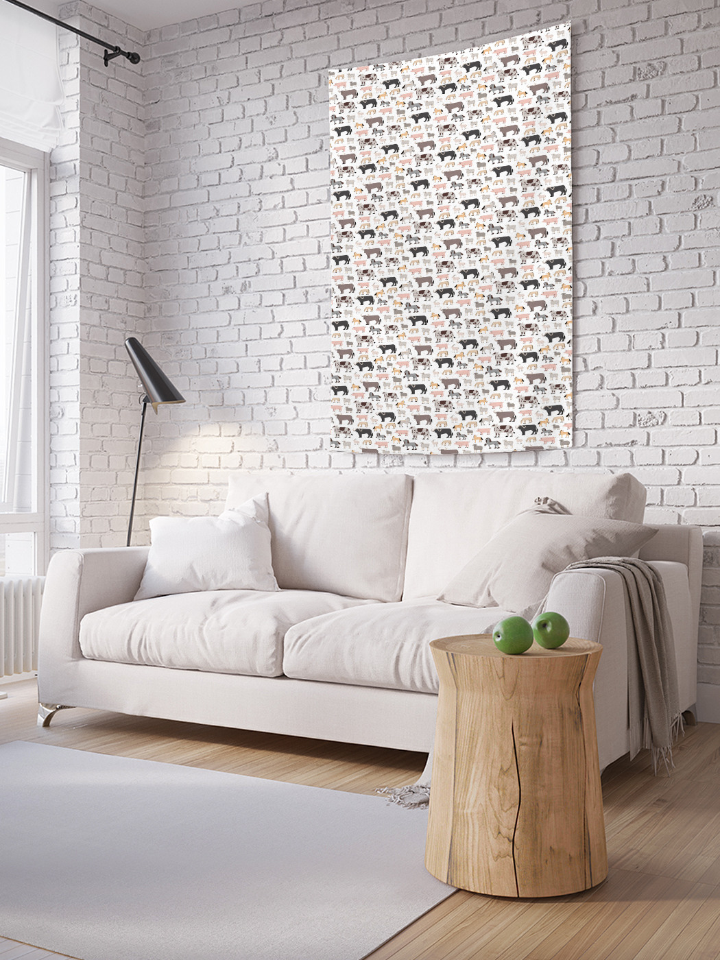 

Вертикальное фотопанно на стену JoyArty Домашние парнокопытные 150x200 см, Домашние парнокопытные
