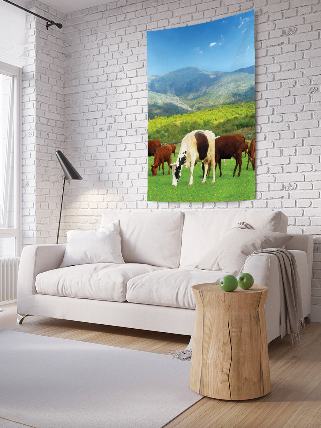 

Вертикальное фотопанно на стену JoyArty Пастбище с сочной травой 150x200 см, Пастбище с сочной травой