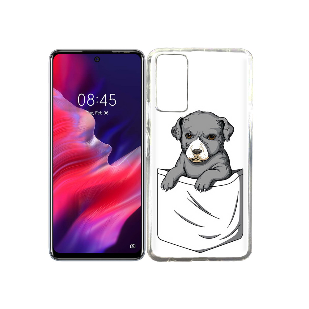 

Чехол MyPads Tocco для Tecno Pova 2 собачка в кармане, Прозрачный, Tocco