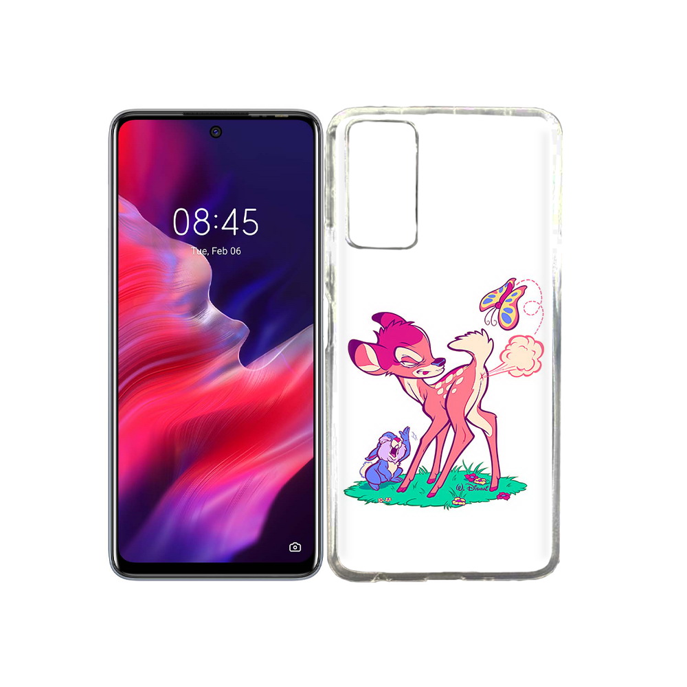 

Чехол MyPads Tocco для Tecno Pova 2 смешной олененок, Прозрачный, Tocco