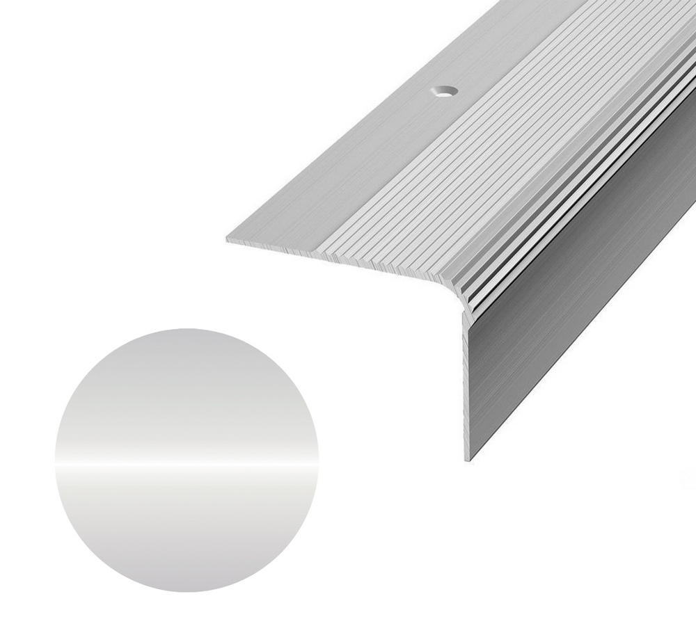 

Профиль угловой наружный ПУ 02.900.01л, серебро анод, Серый