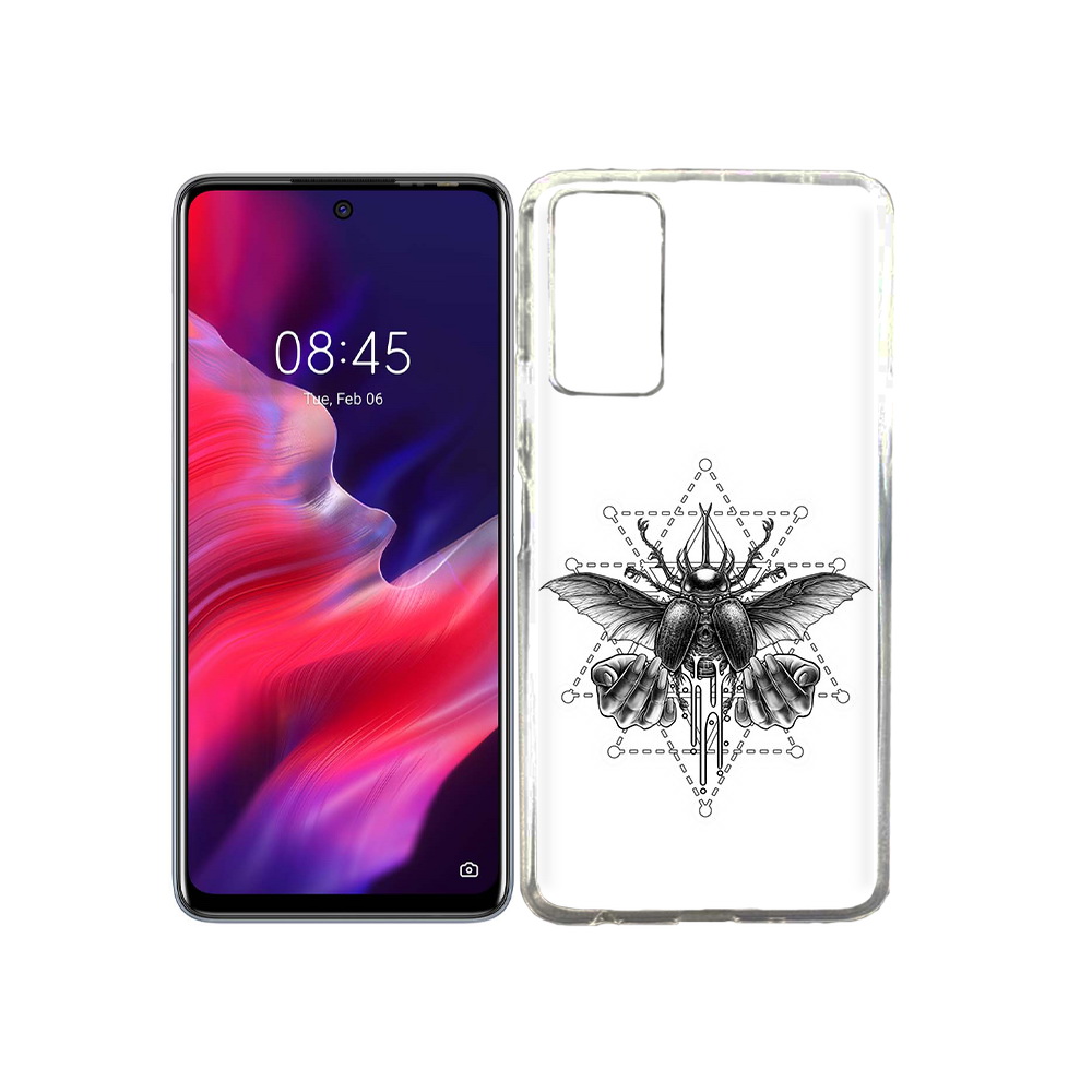 

Чехол MyPads Tocco для Tecno Pova 2 скарабей, Прозрачный, Tocco