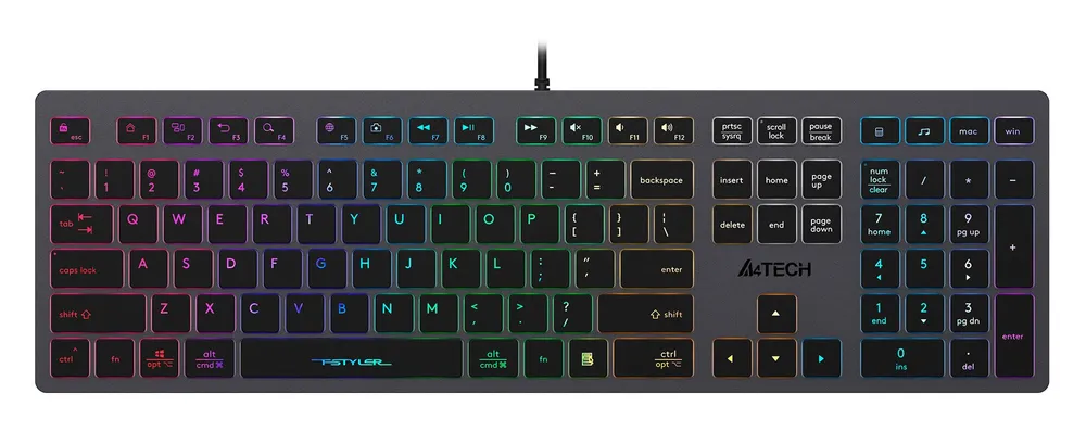 Игровая клавиатура A4Tech FX60 Black