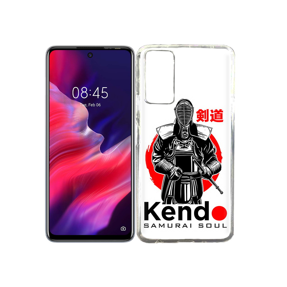 

Чехол MyPads Tocco для Tecno Pova 2 рисованый самурай, Прозрачный, Tocco