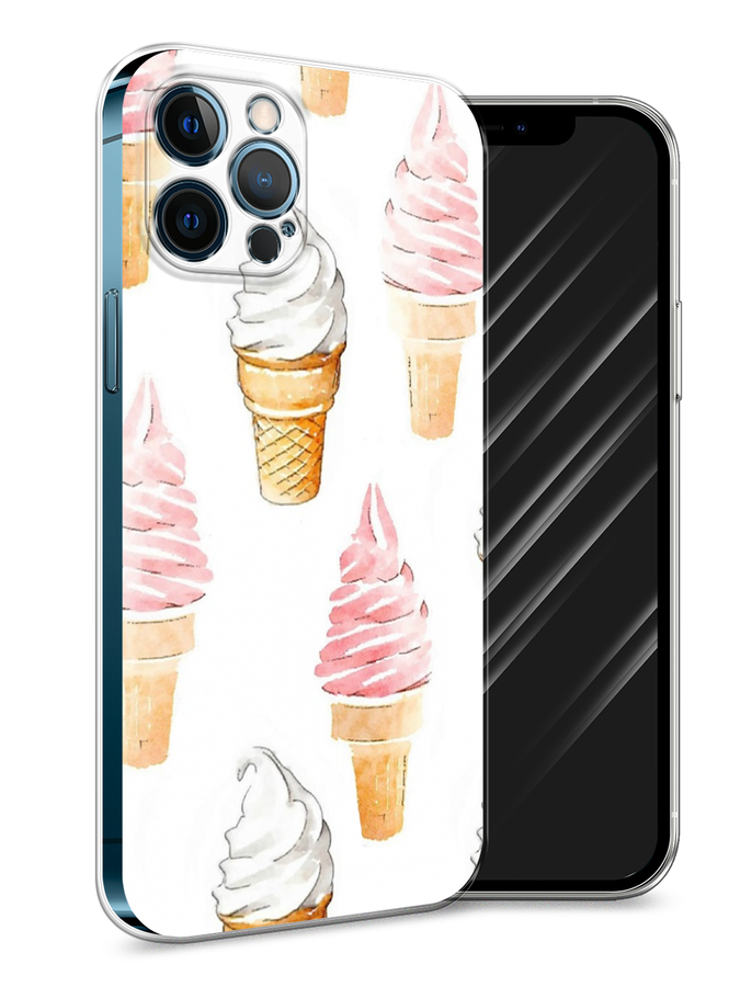 

Чехол Awog на Apple iPhone 12 Pro Max / Айфон 12 Pro Max "Нарисованное мороженое", Разноцветный, 12750-10