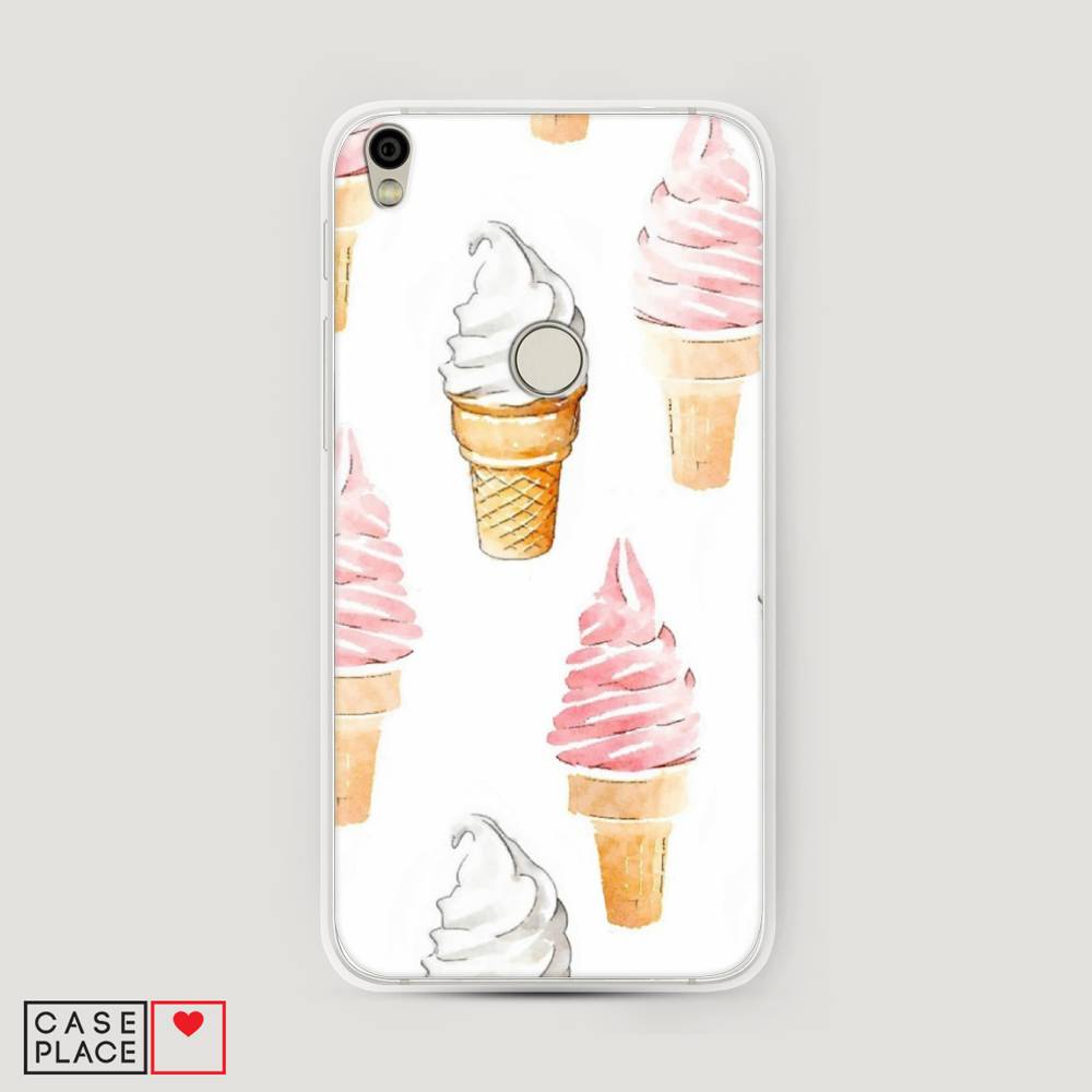 

Чехол Awog на Alcatel Shine Lite / Алкатель Shine Lite "Нарисованное мороженое", 170350-10