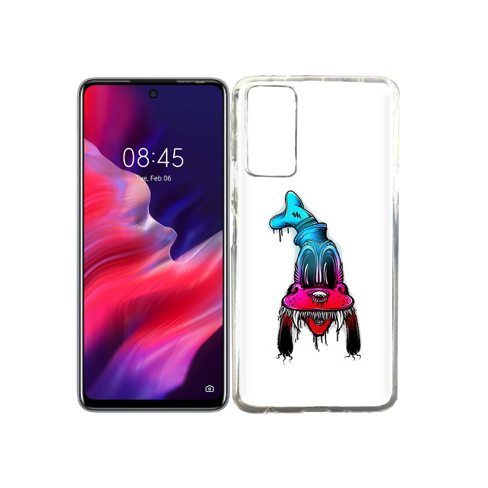 

Чехол MyPads Tocco для Tecno Pova 2 Гуффи, Прозрачный, Tocco