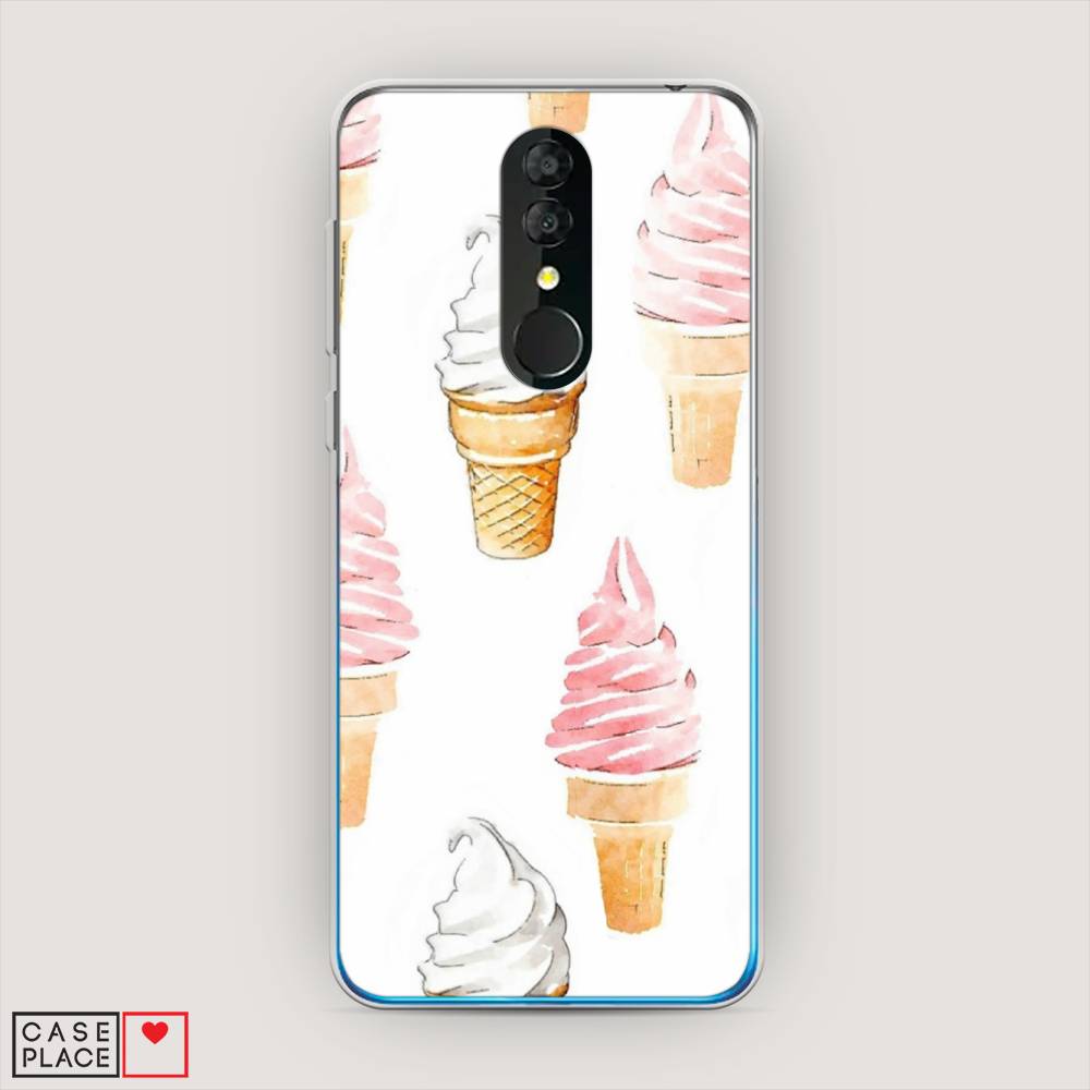 

Чехол Awog на Alcatel 3 5053Y (2019) / Алкатель 3 5053Y (2019) "Нарисованное мороженое", Разноцветный, 170550-10