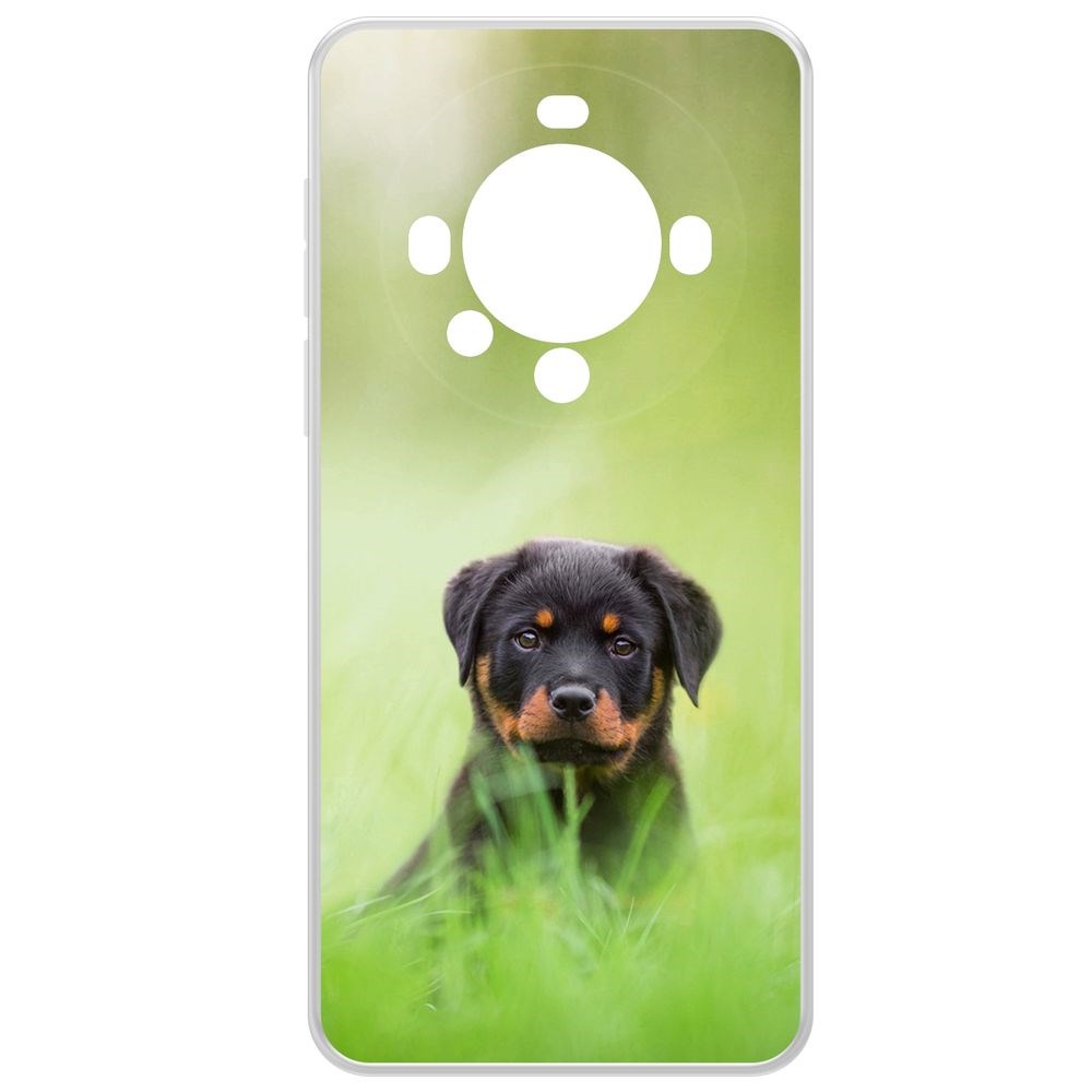 

Чехол-накладка Krutoff Clear Case Щенок ротвейлера для Huawei Mate 60 Pro, Прозрачный