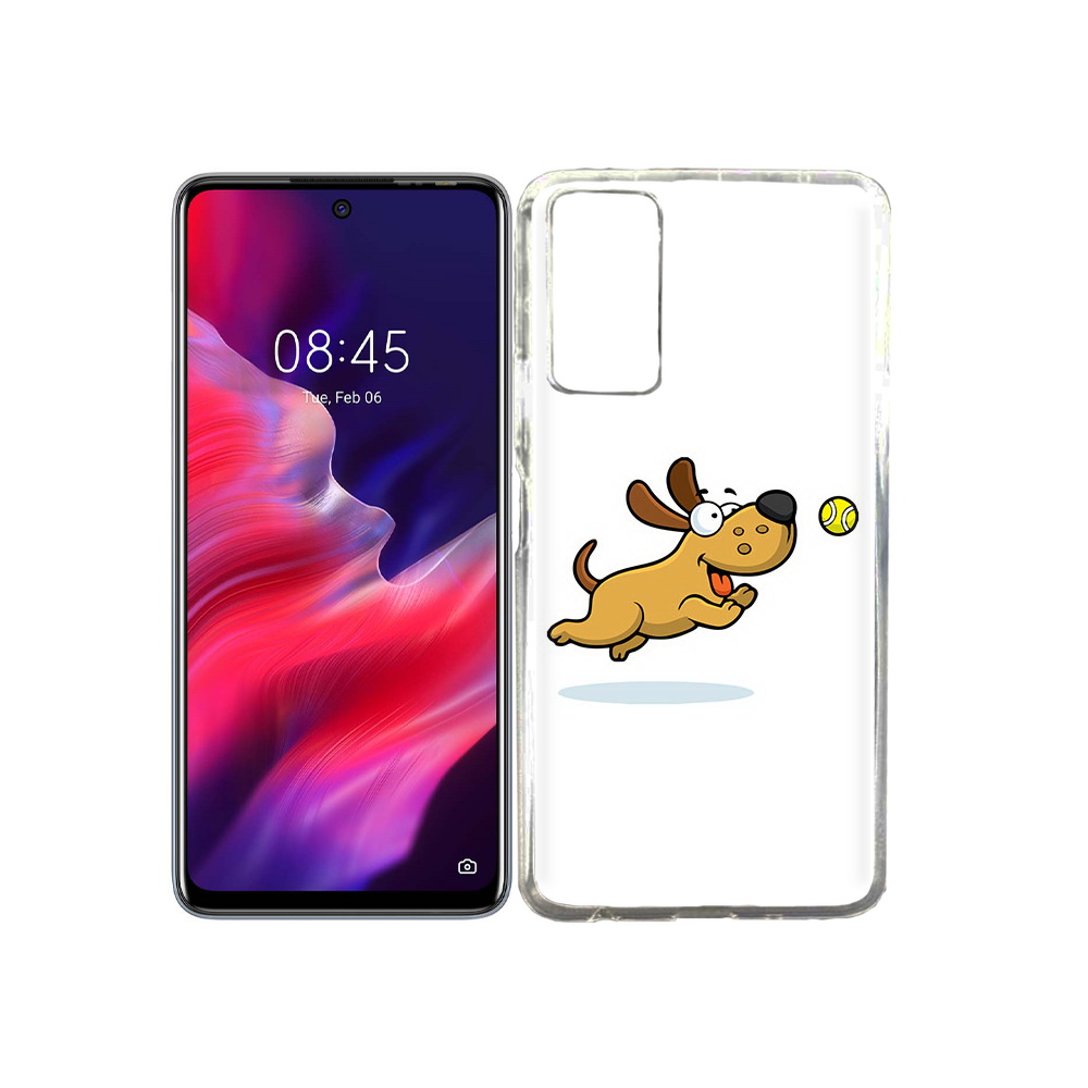 

Чехол MyPads Tocco для Tecno Pova 2 пёсик, Прозрачный, Tocco