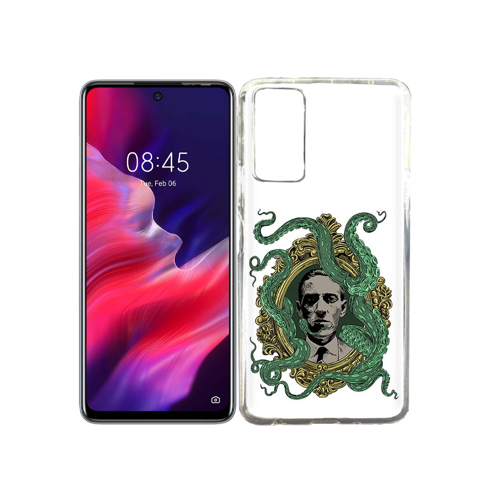 

Чехол MyPads Tocco для Tecno Pova 2 портрет с кракеном, Прозрачный, Tocco