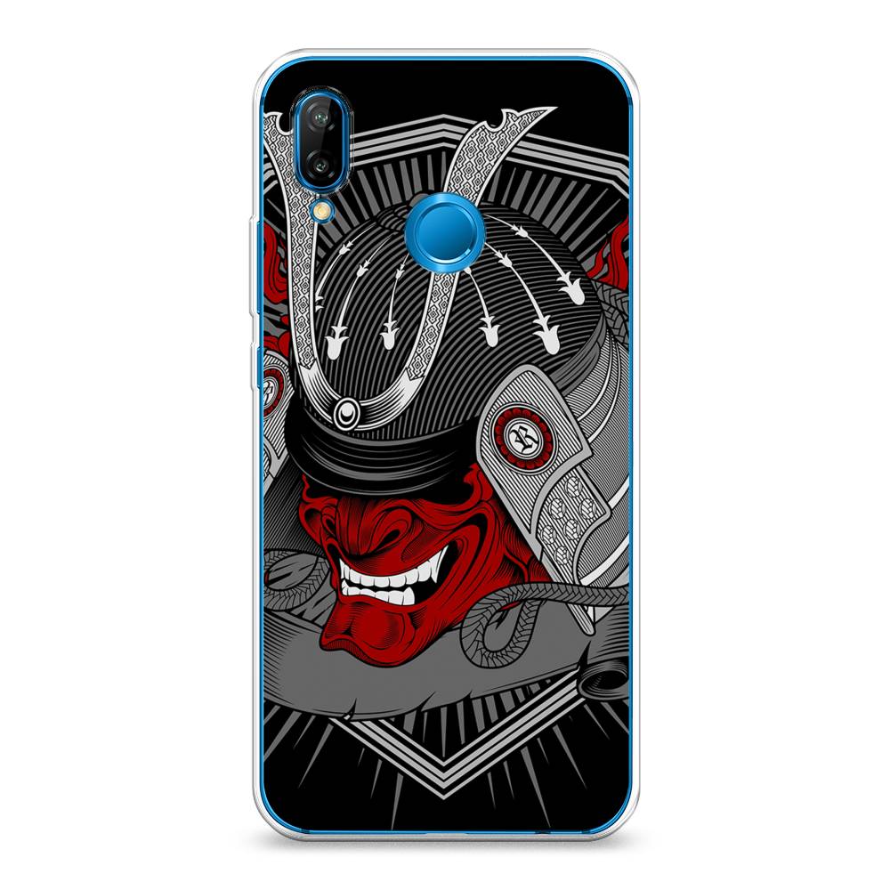 

Чехол на Huawei Nova 3E "Красная маска самурая", Белый;красный;черный, 65650-4