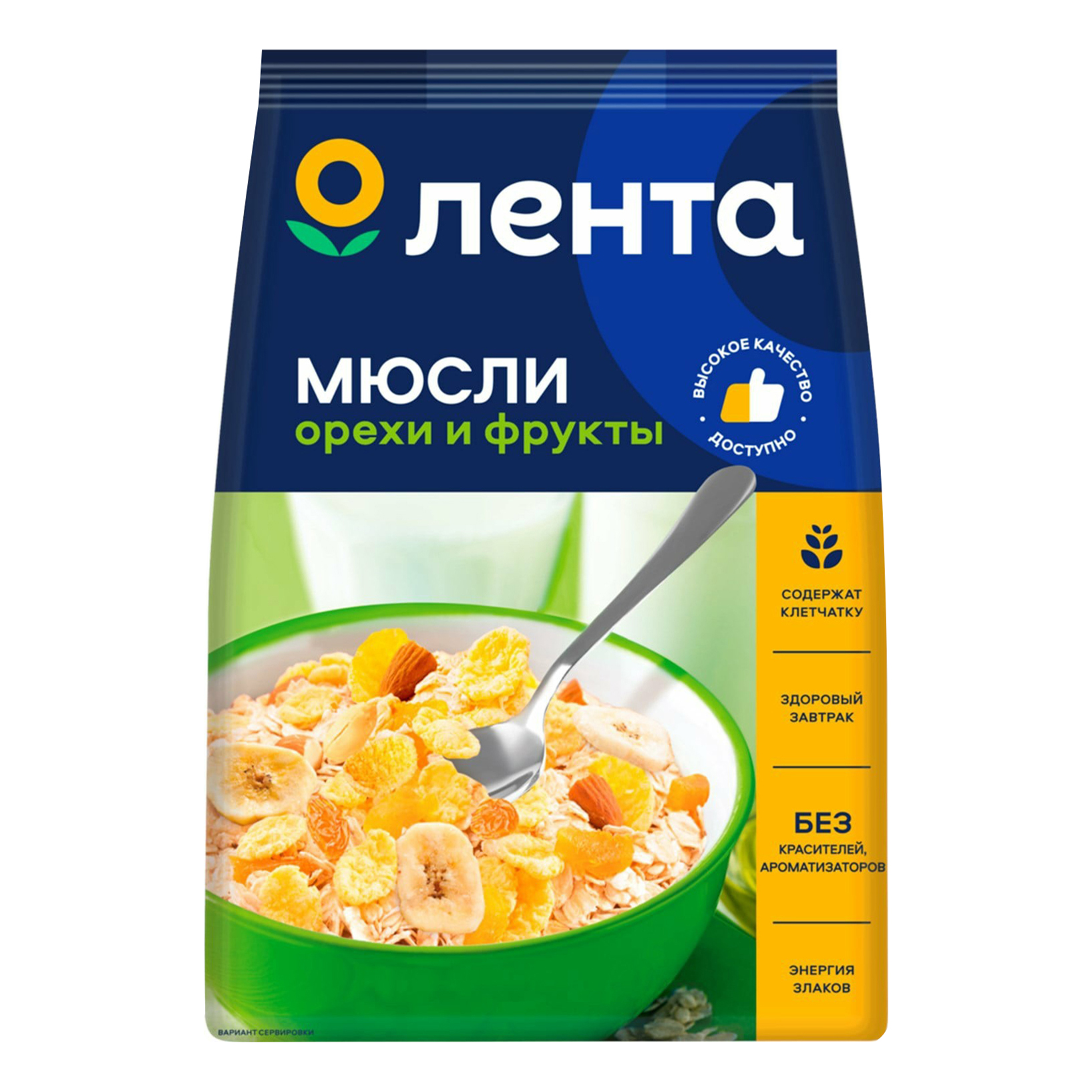 Мюсли Лента фруктово-ореховые 400 г