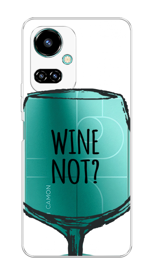 

Чехол на Tecno Camon 19/19 Pro 4G "Wine not white", Белый, 301650-6