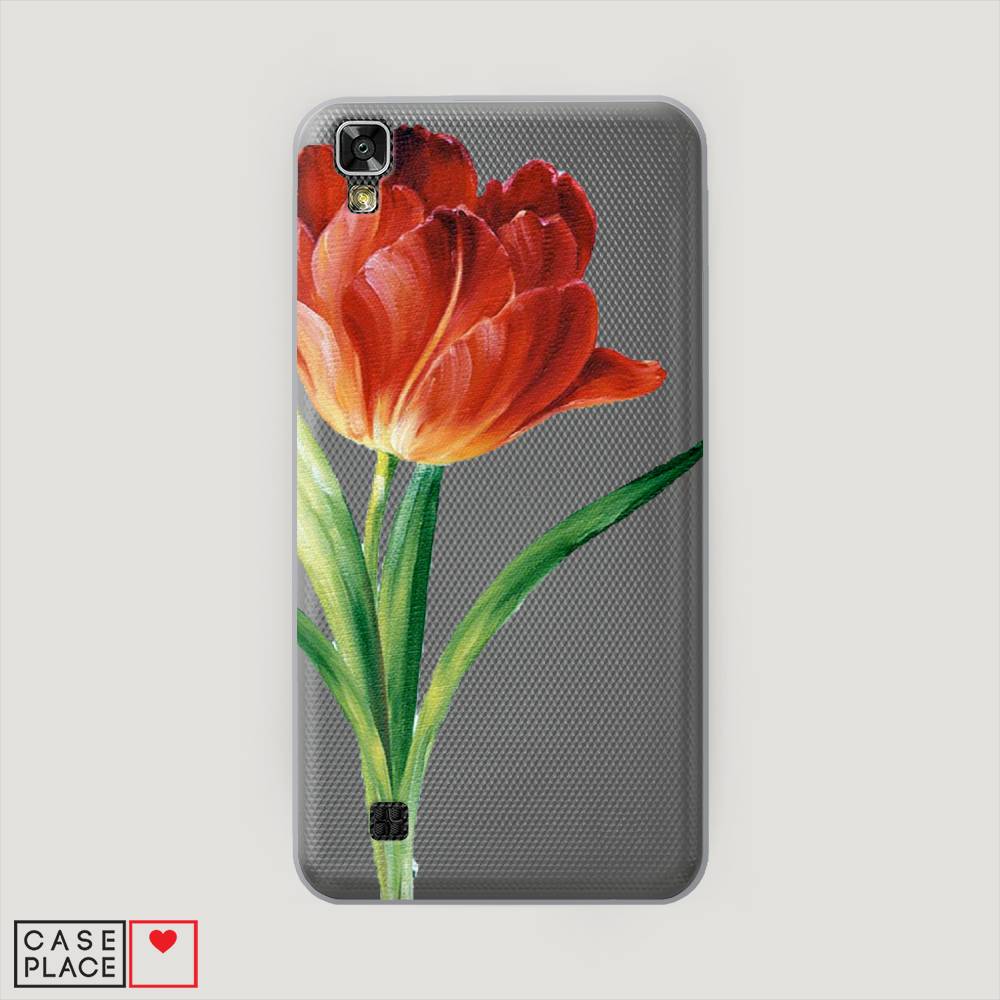 

Чехол Awog на LG X Power (K220DS) "Красный тюльпан", Оранжевый;зеленый, 82350-8