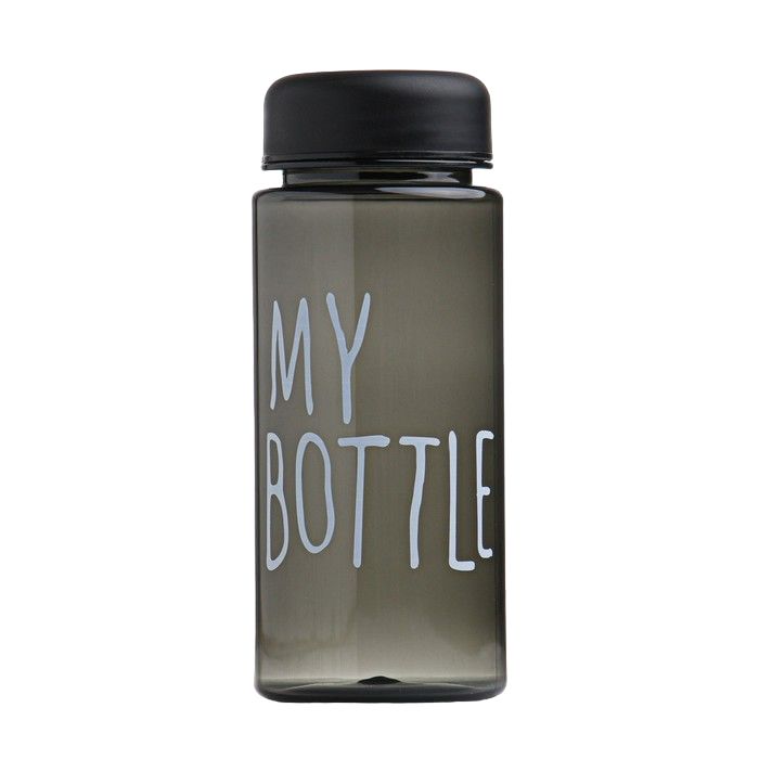 

Бутылка для воды "My bottle" , 400 мл, 17 х 6 см. микс, Серый, My bottle