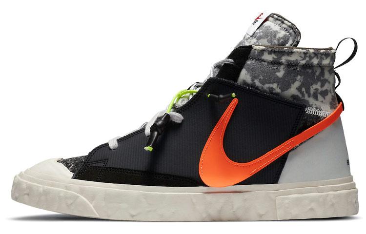 

Кеды унисекс Nike READYMADE x Nike Blazer черные 38.5 EU, Черный, READYMADE x Nike Blazer