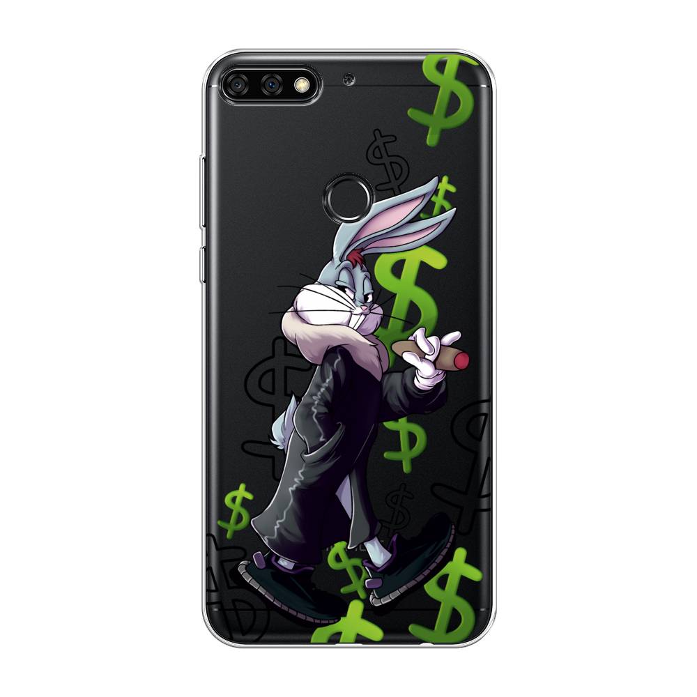

Чехол на Honor 7C Pro "Rich Bugs Bunny", Зеленый;черный;голубой, 65550-6