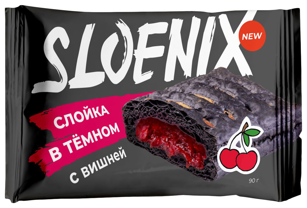 

Слойка Sloenix с вишней в черном 90 г