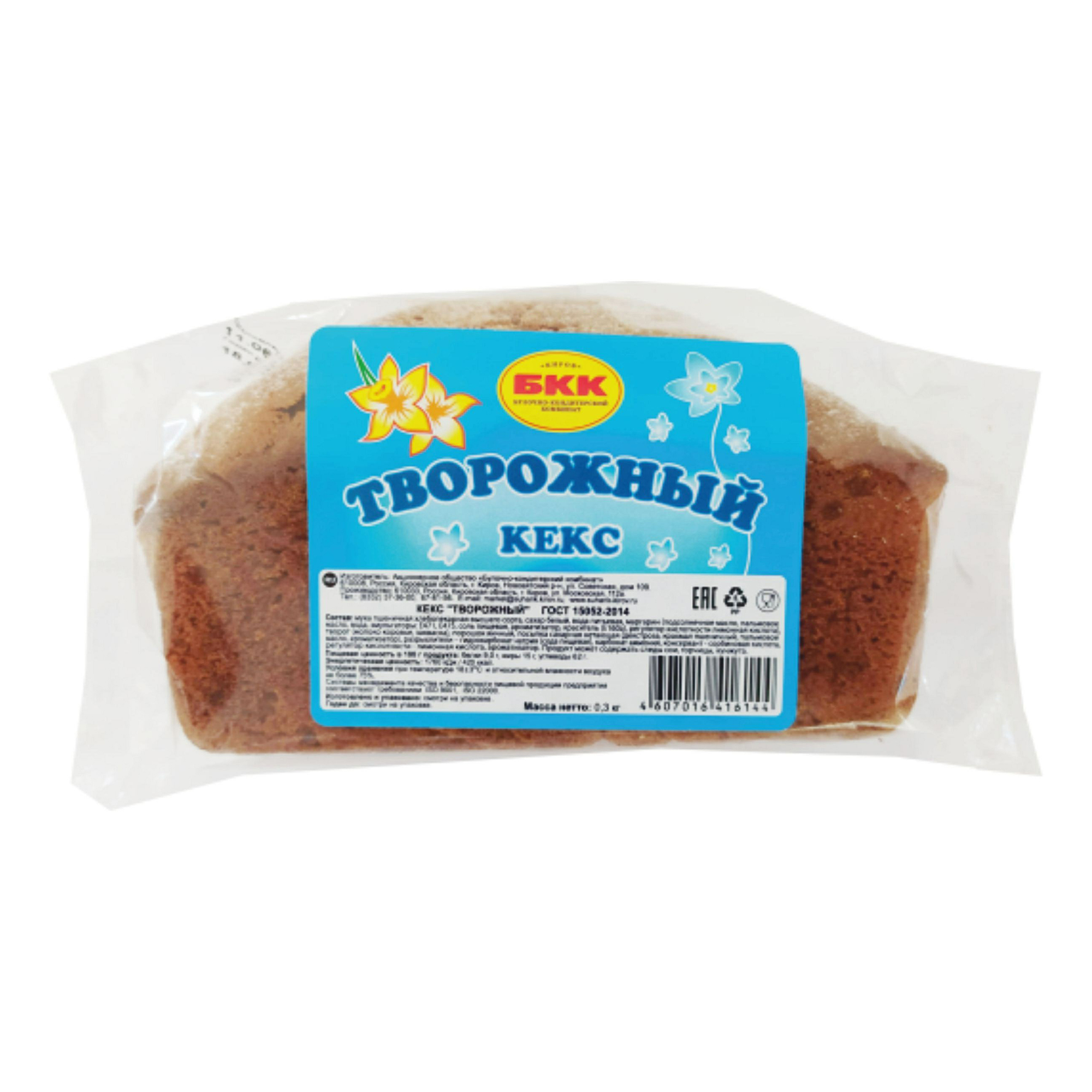 

Кекс БКК творожный 300 г